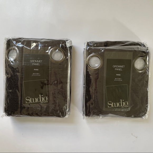 Lot of 2 Studio JCP Home Grommet Panels NWT - Picture 3 of 5